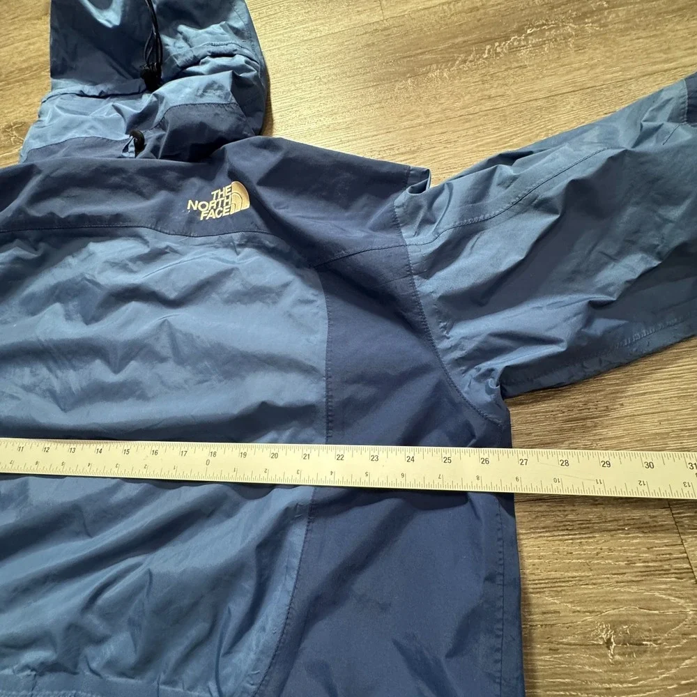 The North Face Jacket Mens XL Blue Gore-Tex Shell Hooded Zip Vintage Gorpcore